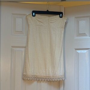 Roxy Ivory Lace Cap Sleeve Dress